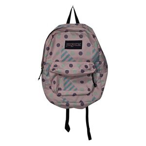 gray polka dot jansport backpack Superbreak - Shady Grey/White Dots The Ashbury is a fresh take on the classic SuperBreak pack with rich colors and unique prints Black and White Polka Dot